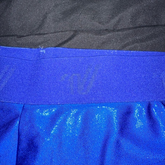 Varsity Spirit Royal Blue Sparkly Compressions Shorts/Cheer Bloomers Sizes S & M - Picture 3 of 3